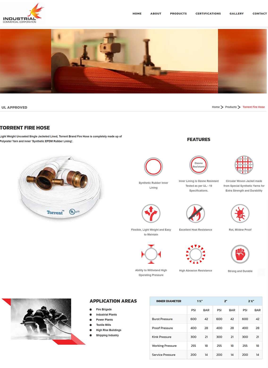 Detailed product page presenting specifications, features, and supporting information in a structured and easy-to-scan layout