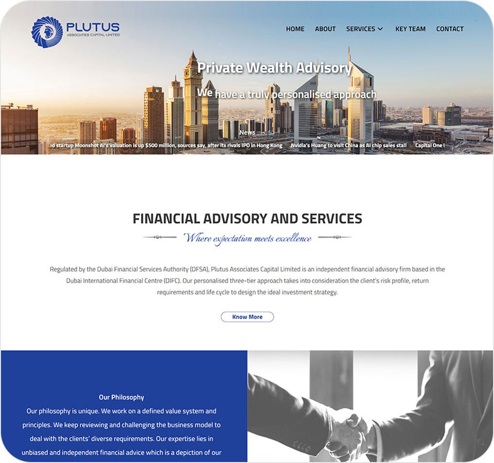 Corporate Financial Website