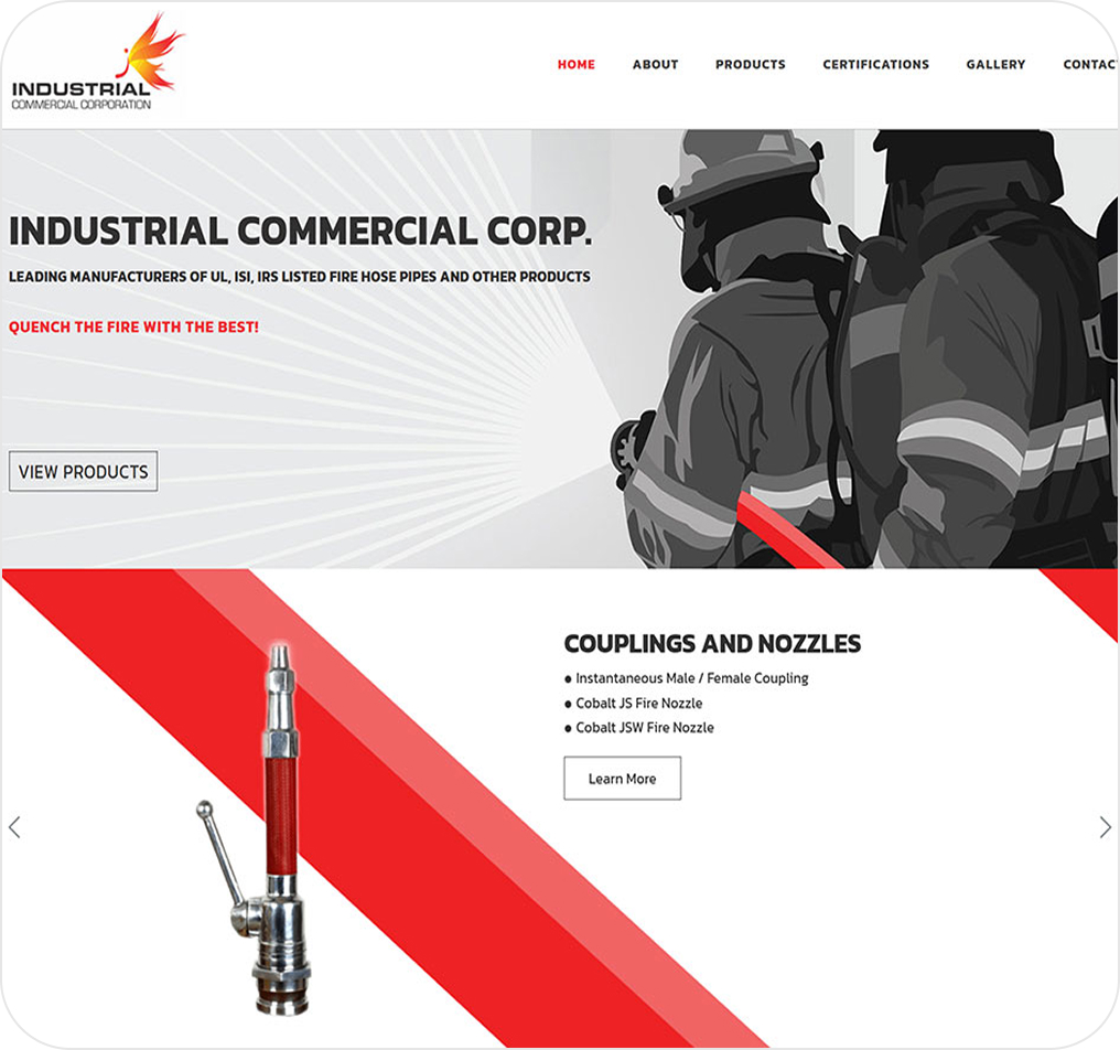 Industrial Product Website